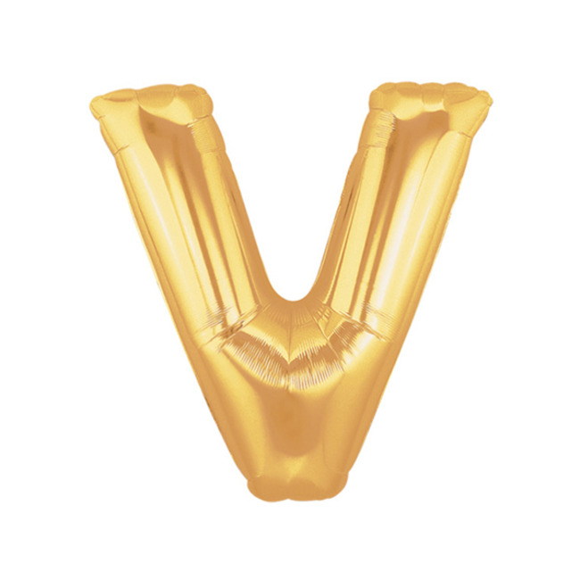 알파벳풍선 중 골드 V 은박풍선/이니셜풍선파티용품