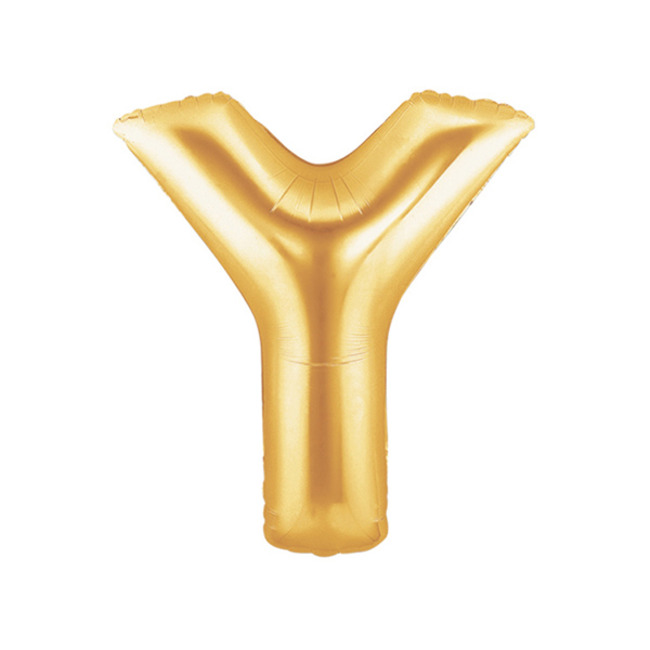 알파벳풍선 중 골드 Y 은박풍선/이니셜풍선파티용품