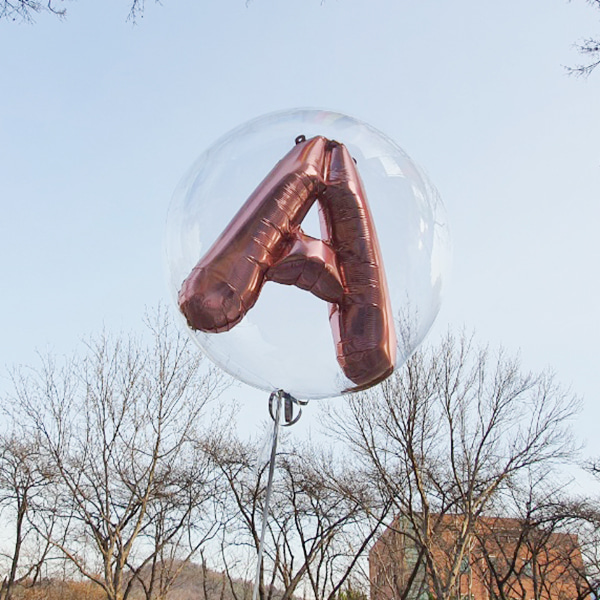 헬륨풍선 버블벌룬 인 알파벳풍선대구헬륨풍선, 100일 기념일 컨셉풍선파티용품