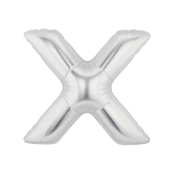 알파벳풍선 중 실버 X 은박풍선/이니셜풍선파티용품
