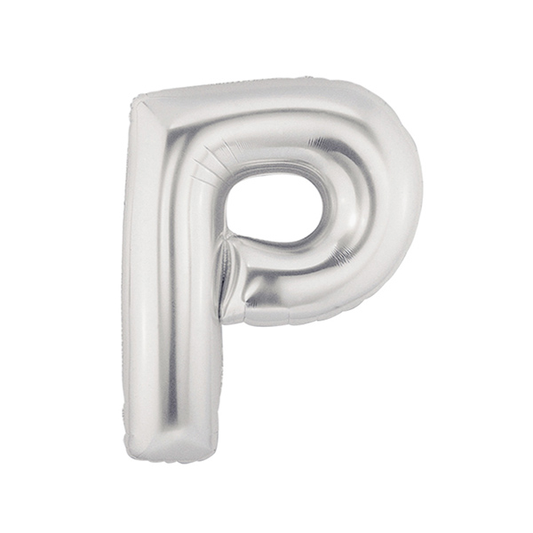 알파벳풍선 중 실버 P 은박풍선/이니셜풍선파티용품