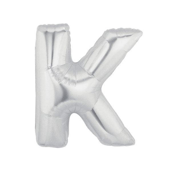 알파벳풍선 중 실버 K 은박풍선/이니셜풍선파티용품