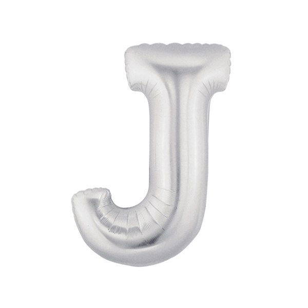 알파벳풍선 중 실버 J 은박풍선/이니셜풍선파티용품