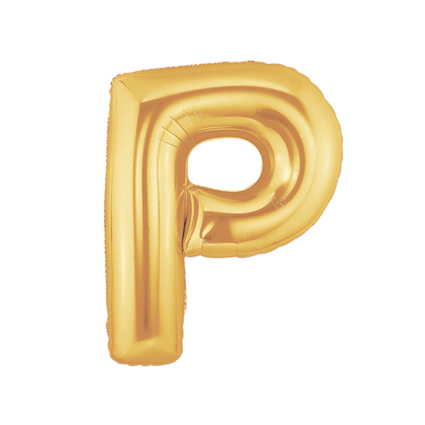 알파벳풍선 중 골드 P 은박풍선/이니셜풍선파티용품