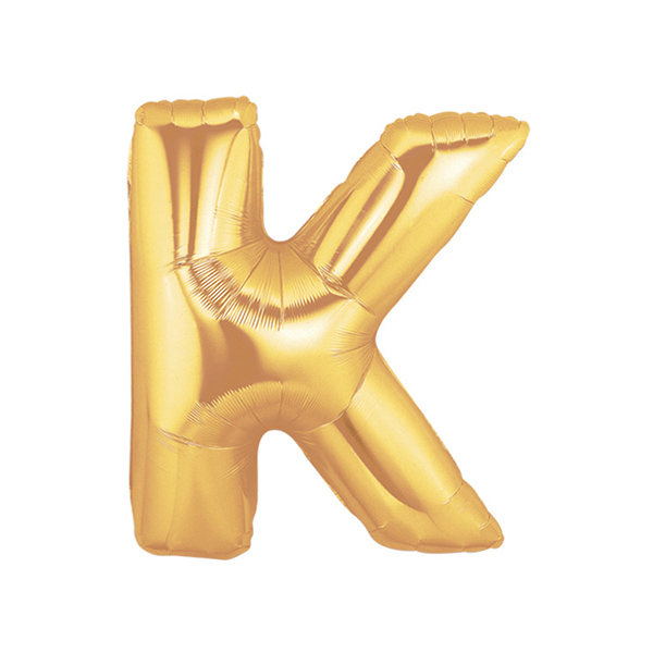 알파벳풍선 중 골드 K 은박풍선/이니셜풍선파티용품