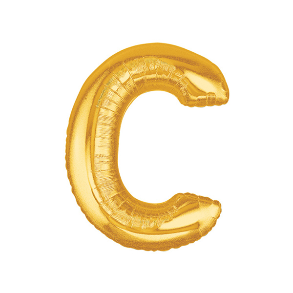 알파벳풍선 중 골드 C 은박풍선/이니셜풍선파티용품