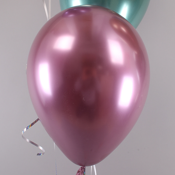 미국 퀄라텍스 크롬벌룬 핑크 25개입 헬륨풍선용파티용품