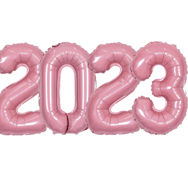 숫자은박세트 2023 대 사이즈 핑크파티용품