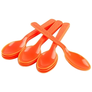 칼라수저-오렌지(10개 1세트)플라스틱,포크,수저,테이블셋팅,생일파티,파티장식,꾸미기,예쁘게,장식하기파티용품