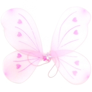 쉬폰 망사 나비날개 핑크파티용품