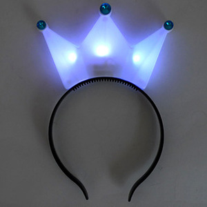 LED램프 왕관머리띠-화이트엘이디,엘이디머리띠,LED머리띠,이벤트용품,파티용품,머리띠왕관,대구파티용품